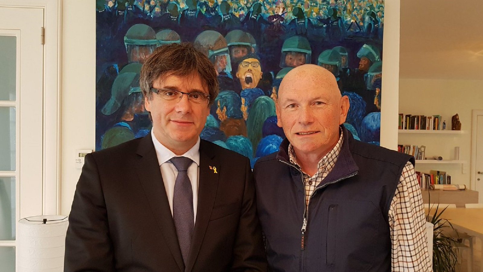 Ibarretxe visita Puigdemont a la Casa de la República