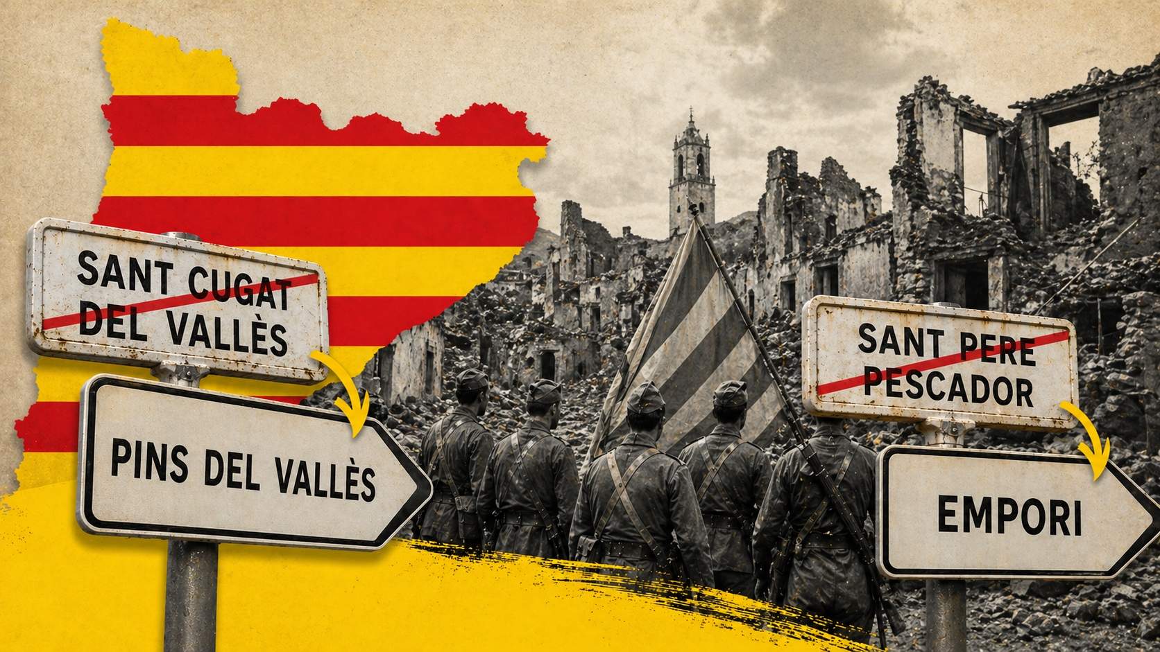 Aquests pobles catalans es van veure obligats a canviar de nom durant la Guerra Civil: així es deien