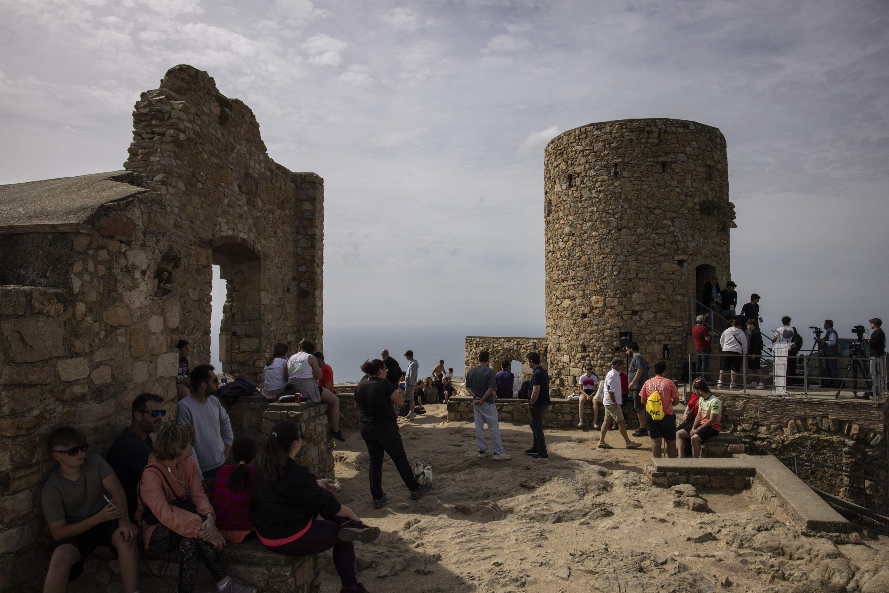 Diada castellera dels Capgrossos de Mataró al Castell de Burriac / Carlos Baglietto
