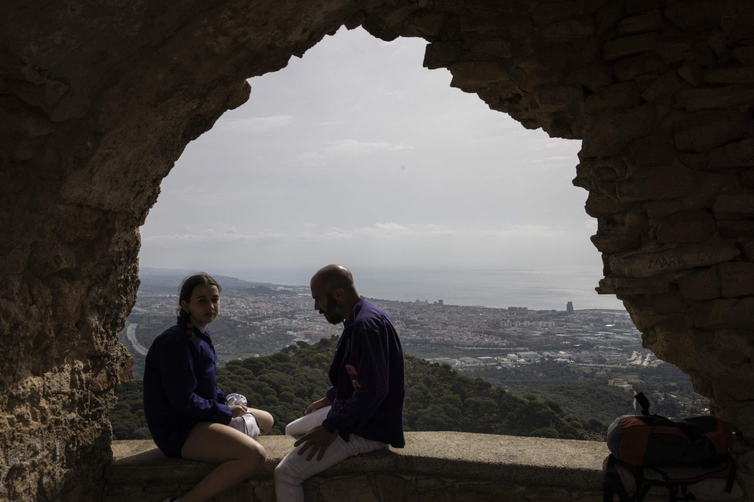 Diada castellera dels Capgrossos de Mataró al Castell de Burriac / Carlos Baglietto