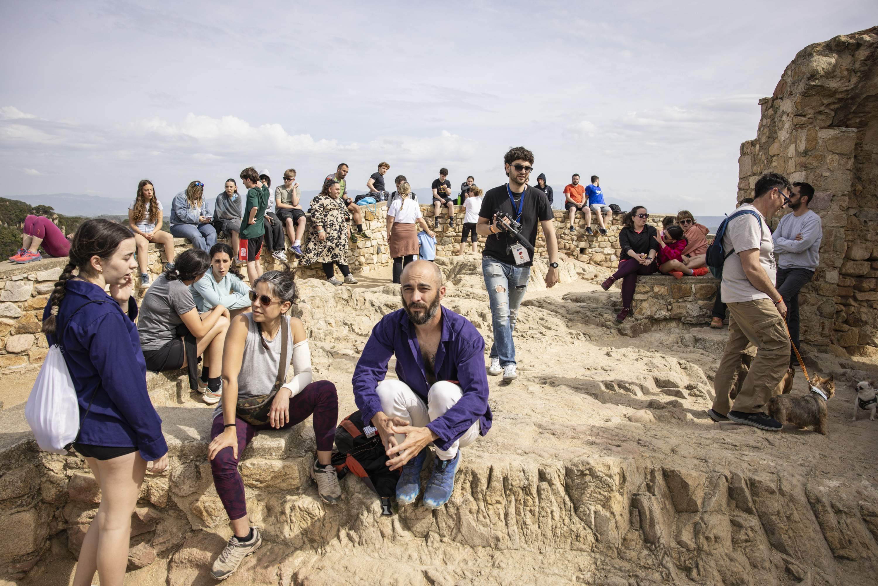 Diada castellera dels Capgrossos de Mataró al Castell de Burriac / Carlos Baglietto