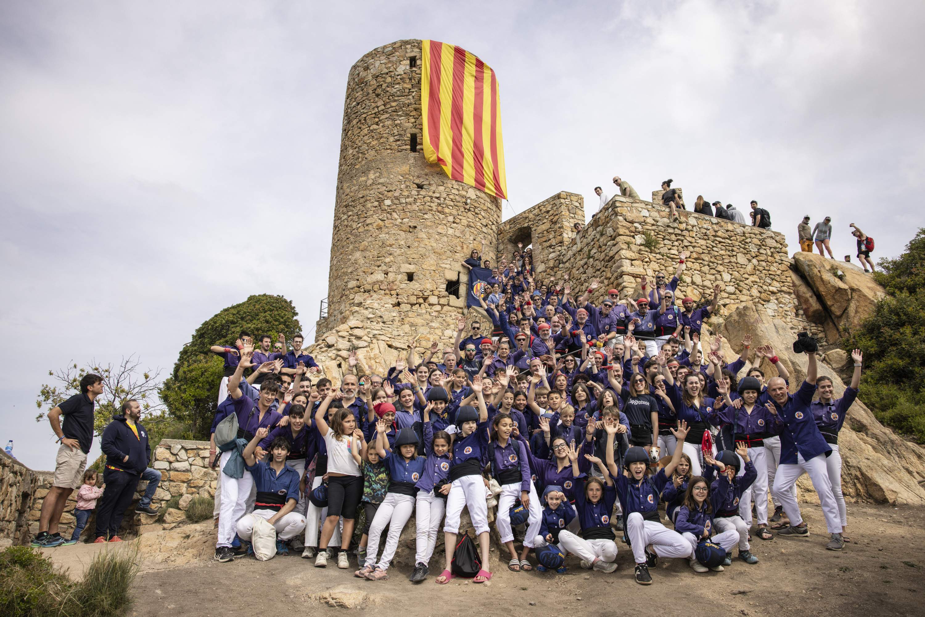 Diada castellera dels Capgrossos de Mataró al Castell de Burriac / Carlos Baglietto