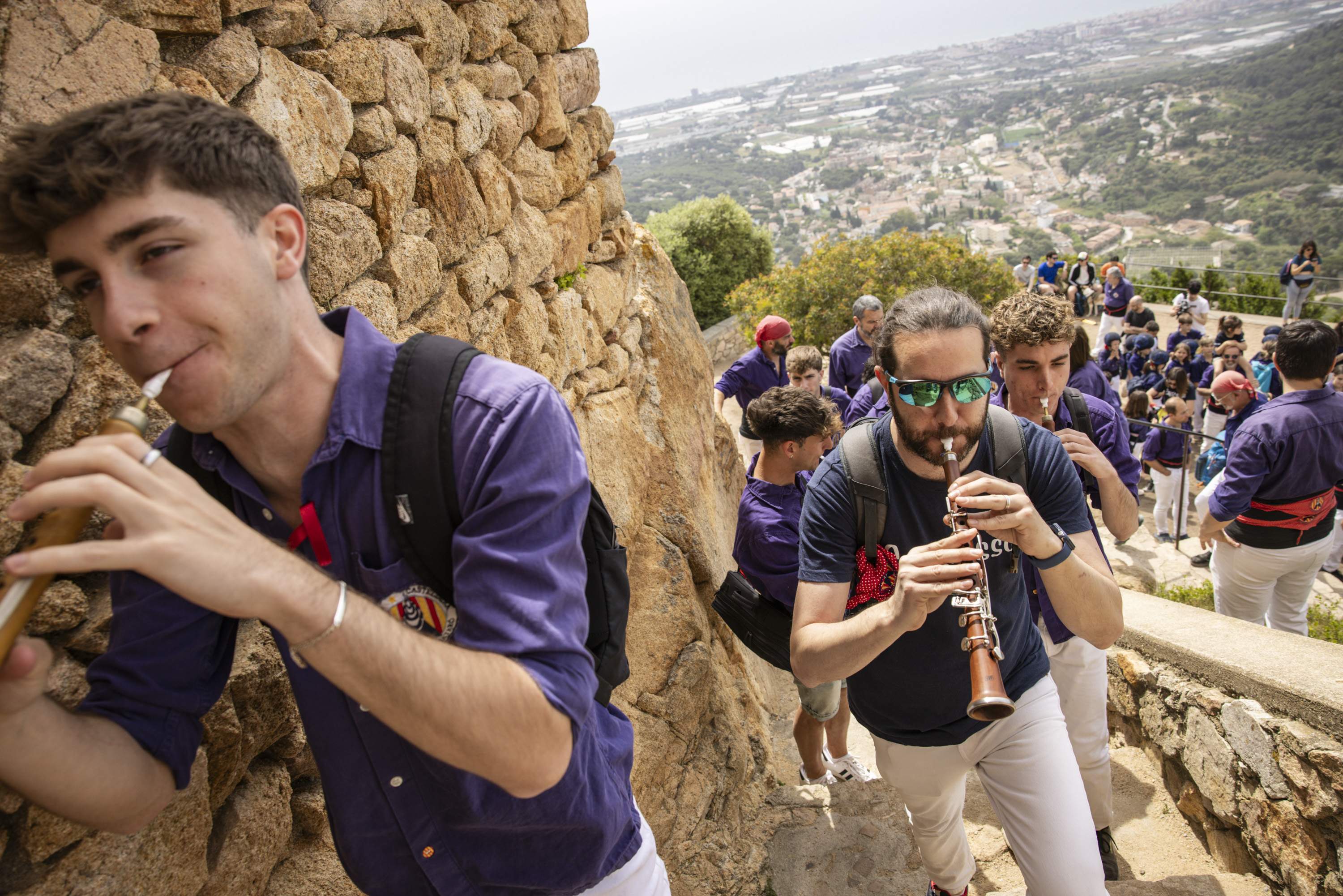 Diada castellera dels Capgrossos de Mataró al Castell de Burriac / Carlos Baglietto