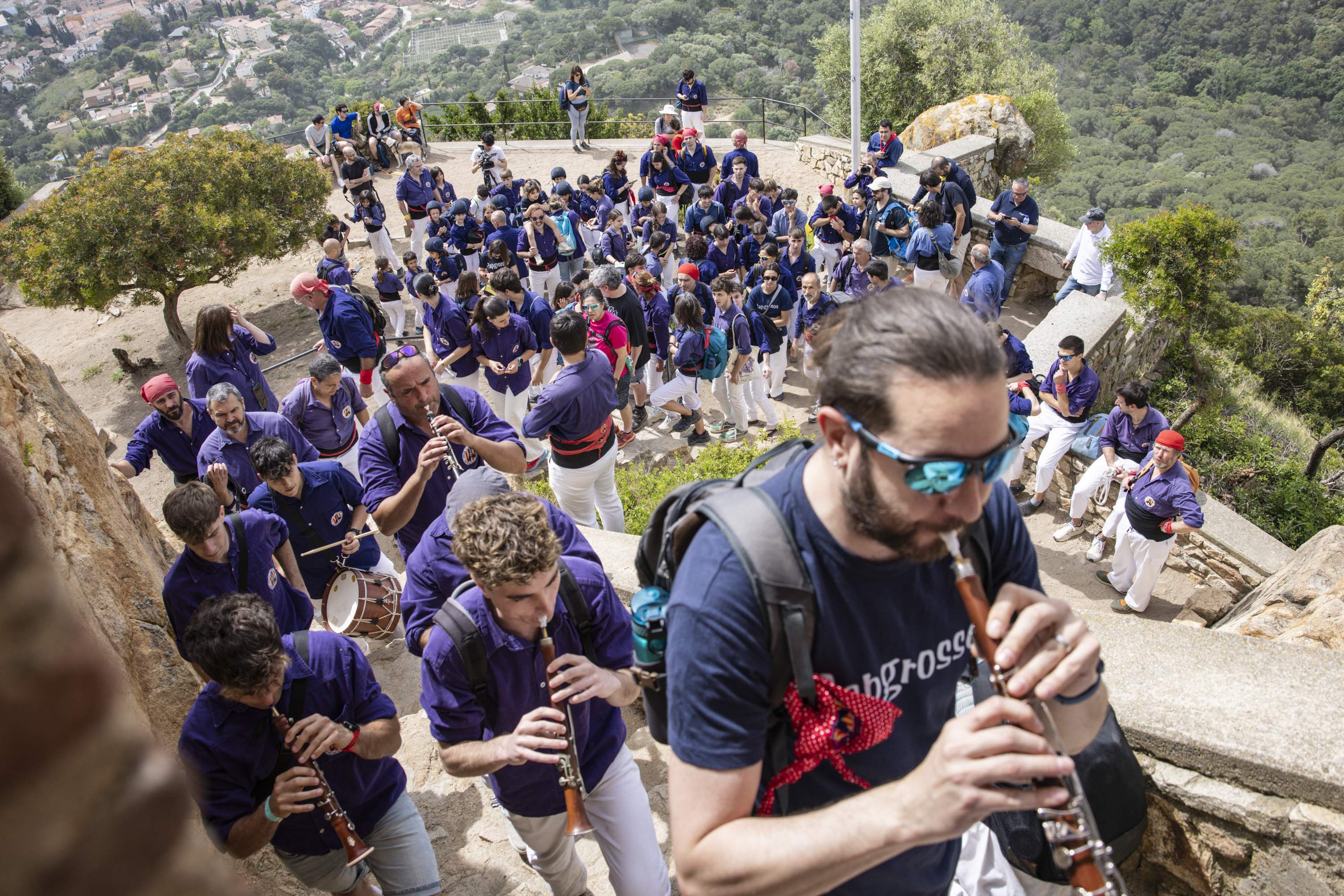 Diada castellera dels Capgrossos de Mataró al Castell de Burriac / Carlos Baglietto