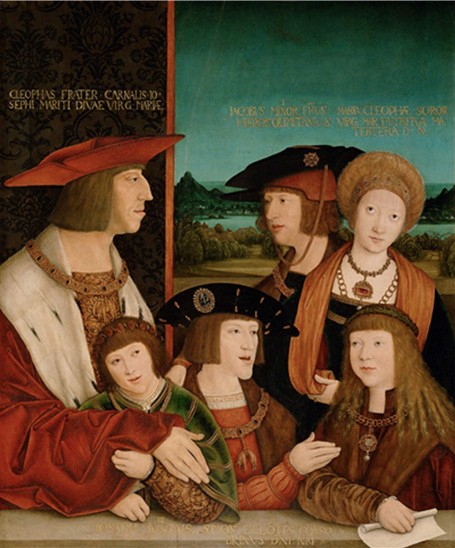 Maximilià, amb Carles i els seus germans. Font Museu d'Art de Viena