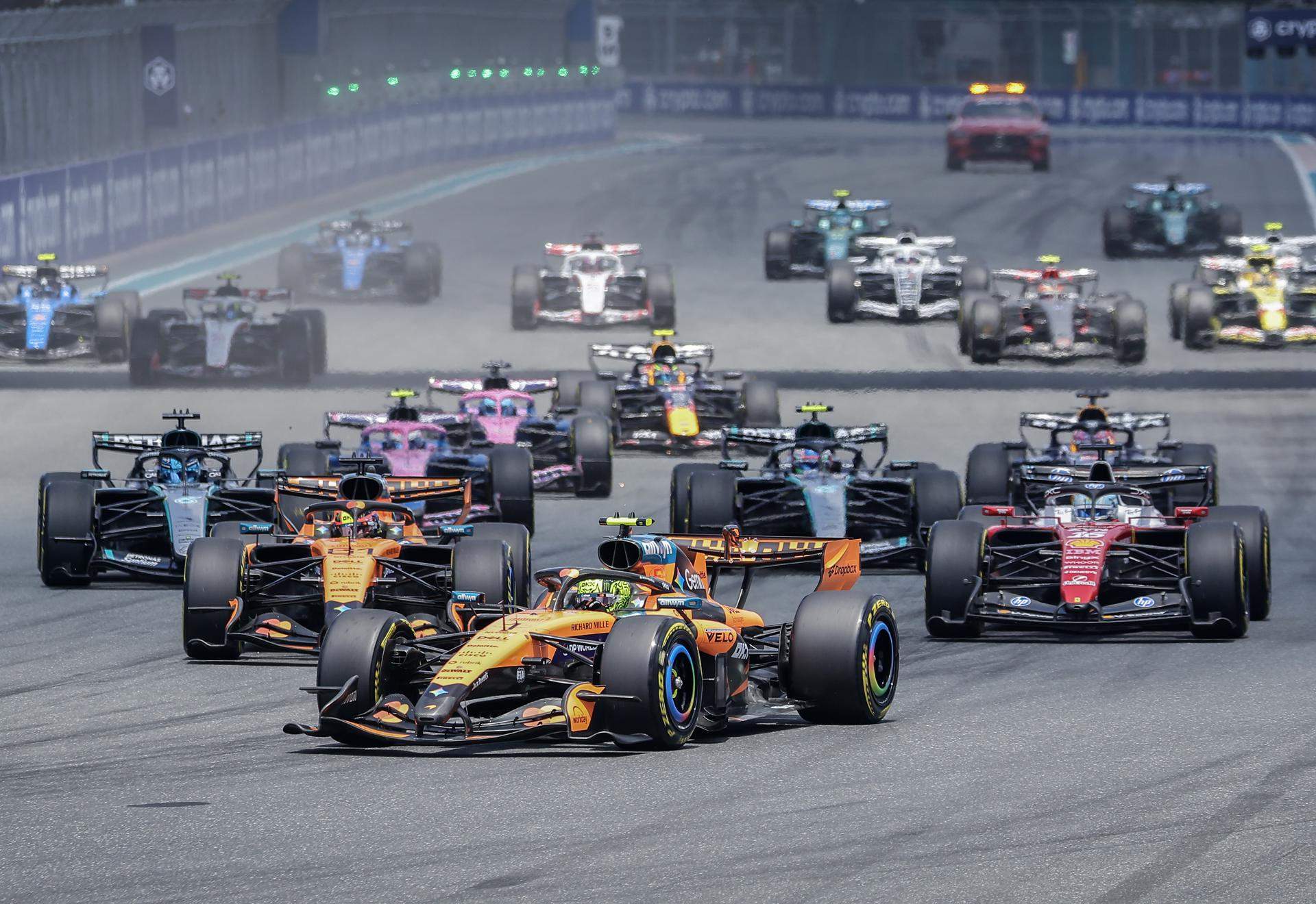 Norris vuela en el sprint de Miami y McLaren pone fin al dominio de Mercedes