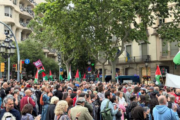 Manifestació a Barcelona per l'alliberament dels activistes de la Flotilla / ACN