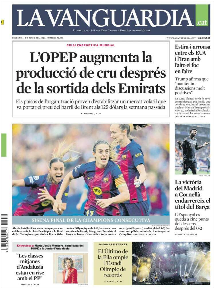 'La Vanguardia', 4 de mayo de 2026