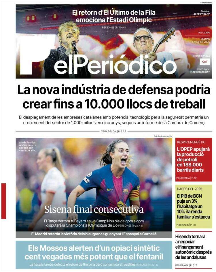 'El Periódico', 4 de mayo de 2026