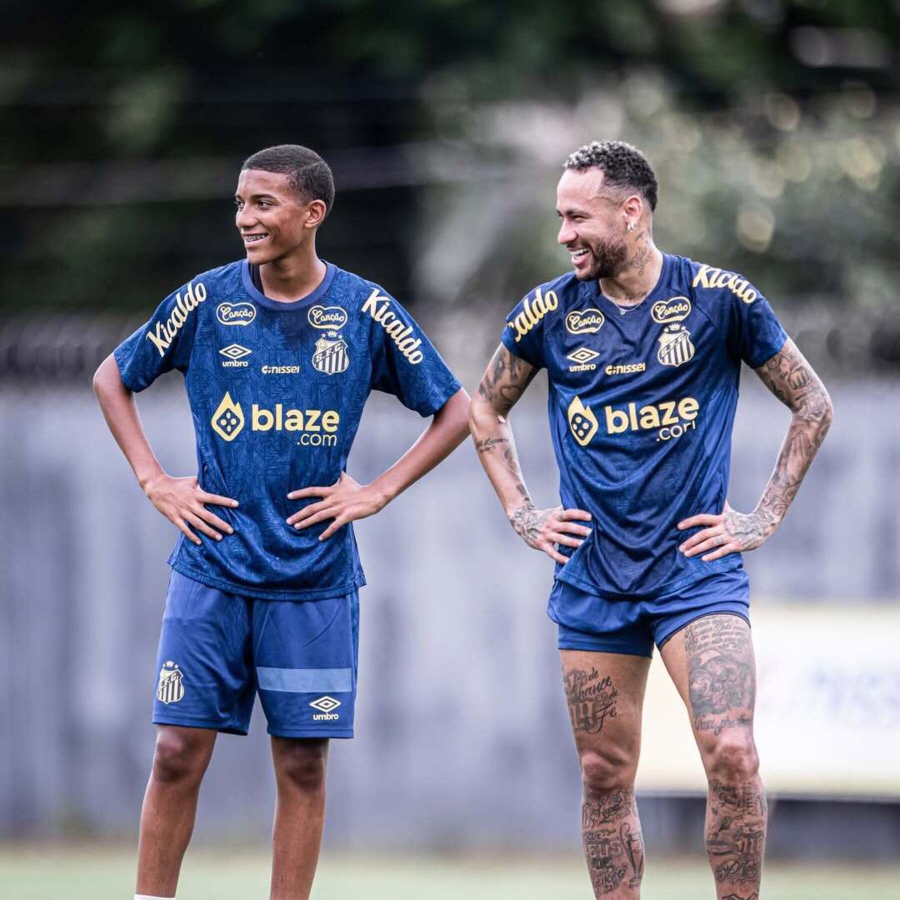 Neymar Robinho Jr Santos / Foto: @robinhojr