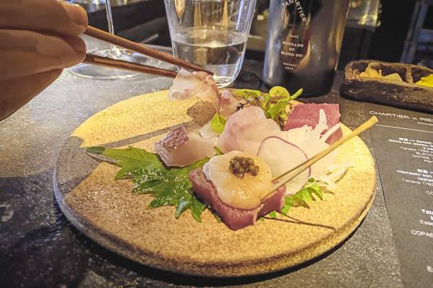 selecció de sashimi