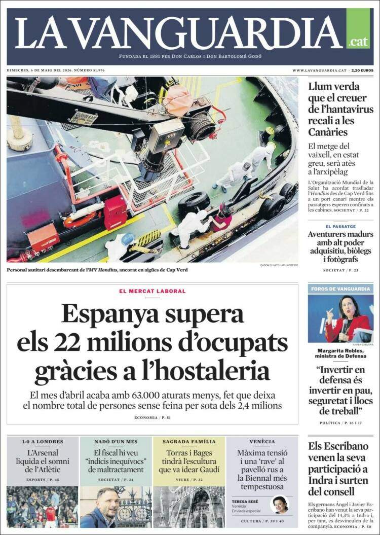 'La Vanguardia', 6 de maig de 2026