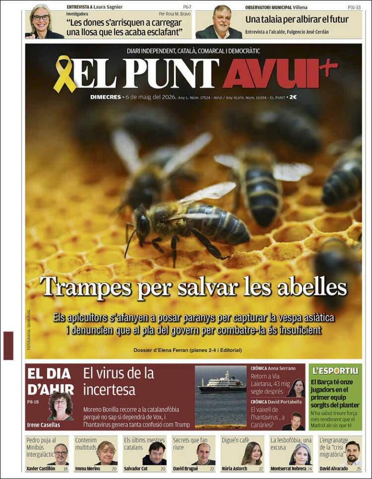 'El Punt Avui', 6 de maig de 2026