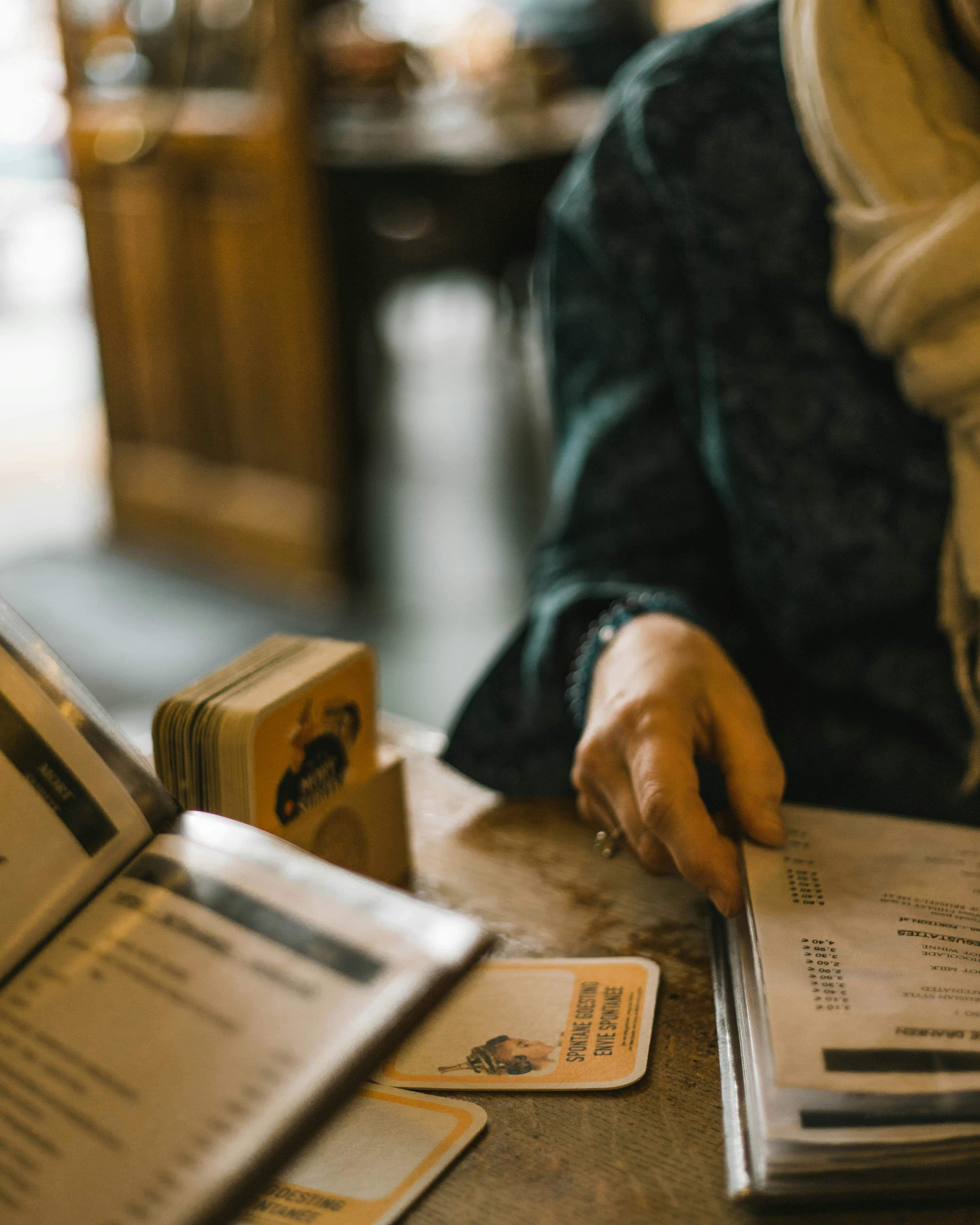 Carta de restaurant. Foto: Pexels