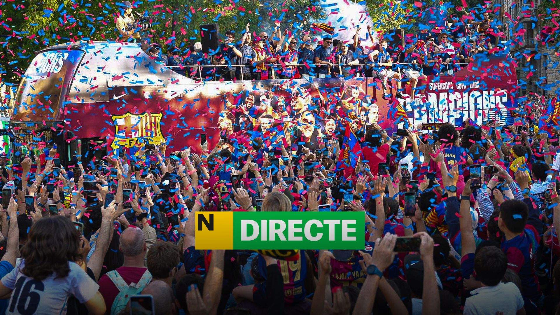 Rua del Barça campió de Lliga 2025-26, DIRECTE | Última hora de la celebració blaugrana