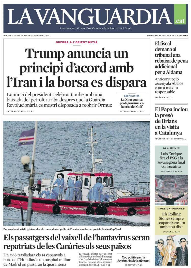 'La Vanguardia', 7 de maig de 2026