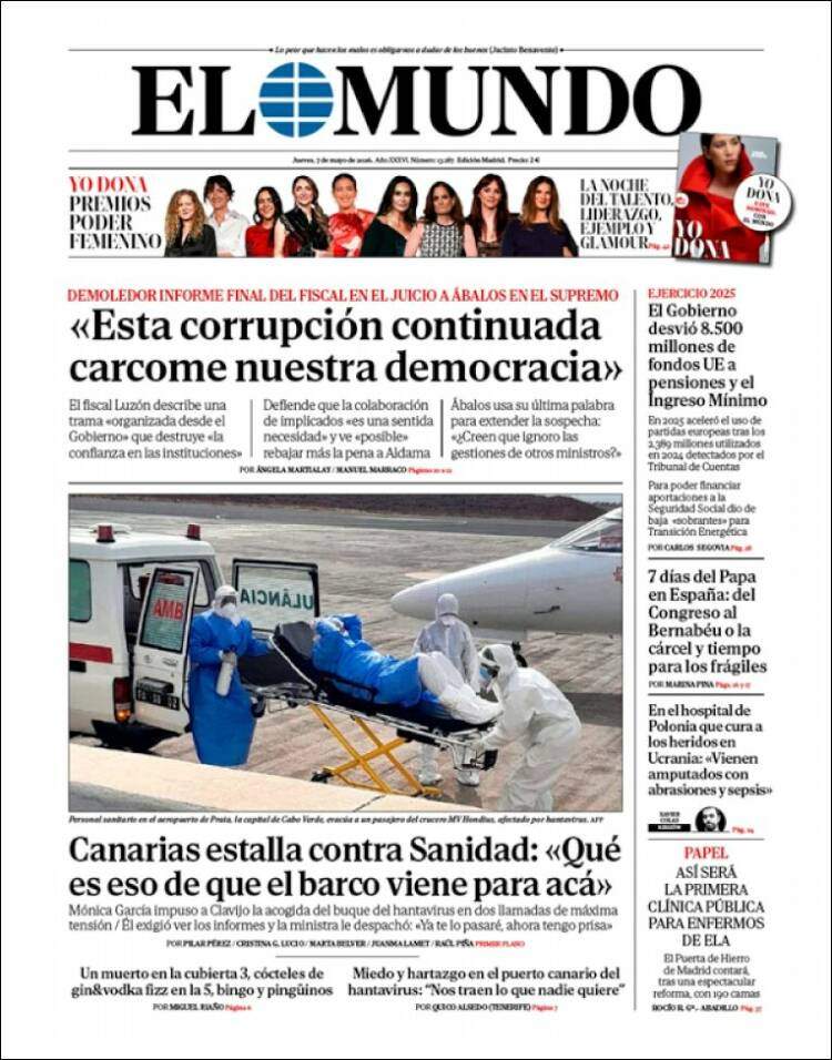 'El Mundo', 7 de maig de 2026