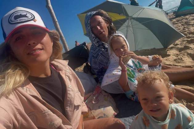 Cristina Boscá amb Ángel Martos, la seva exparella i el pare dels seus fills / Instagram