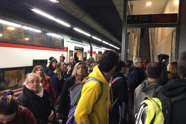 Estació Sants vaga Rodalies pepa Masó Estació Sants vaga Rodalies pepa Masó