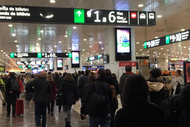 Estació Sants vaga Rodalies 2 pepa Masó Estació Sants vaga Rodalies 2 pepa Masó