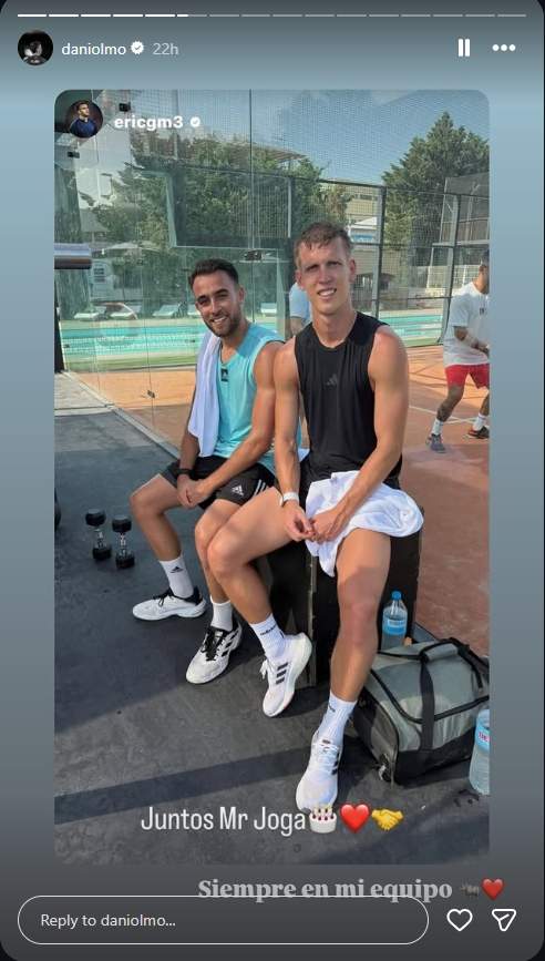 Eric Garcia felicita Dani Olmo / Instagram