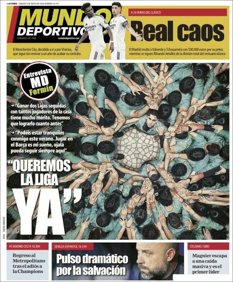 Mundo Deportivo portada 09 05 2026