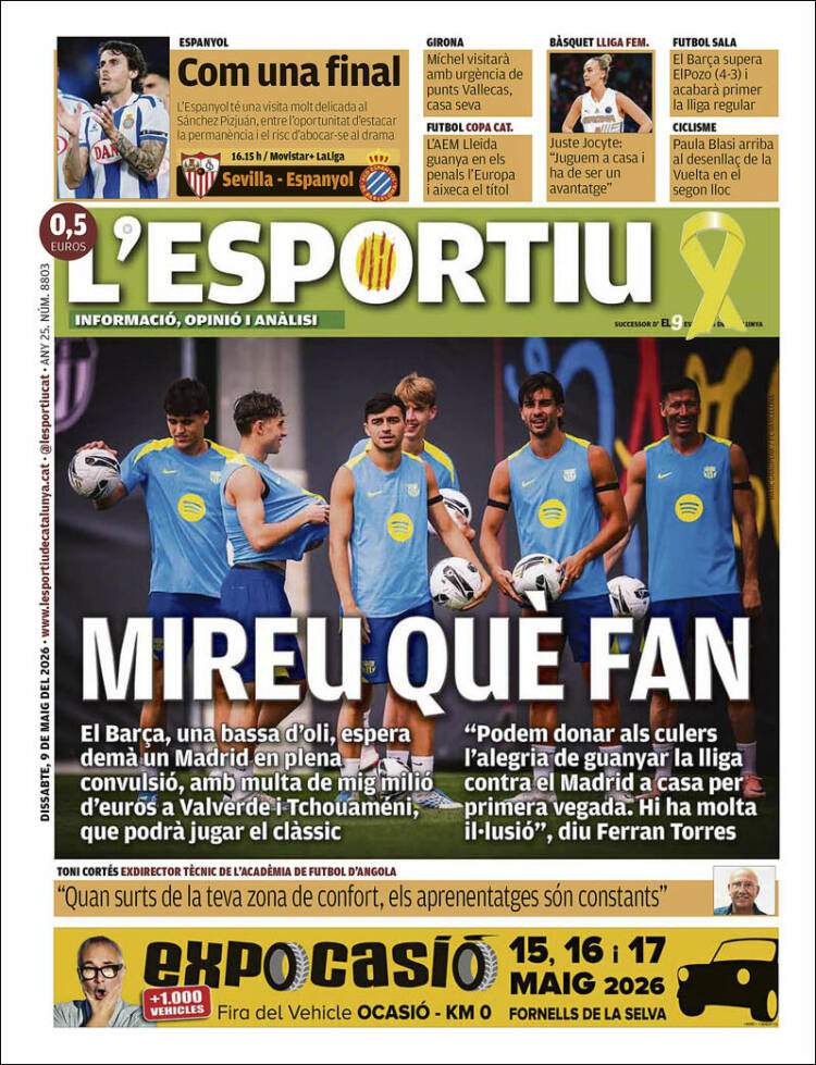 L'Esportiu portada 09 05 2026