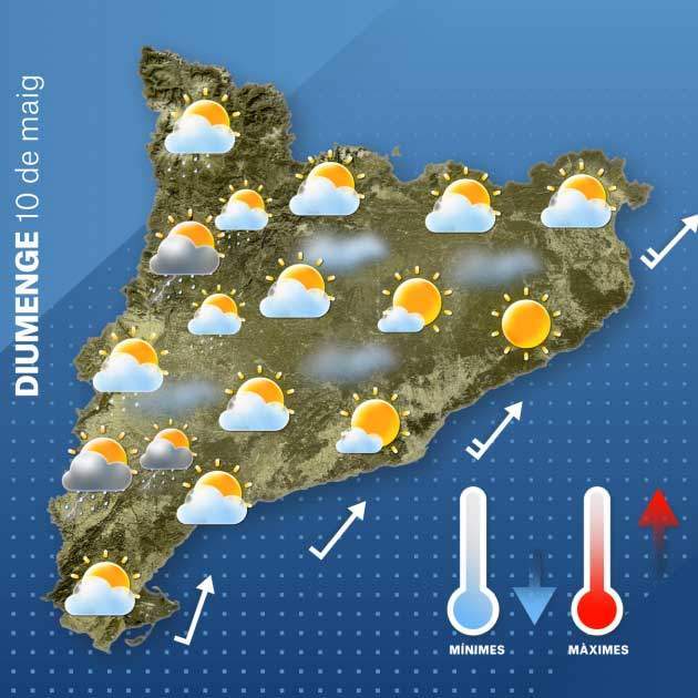 Mapa Catalunya diumenge 9-5