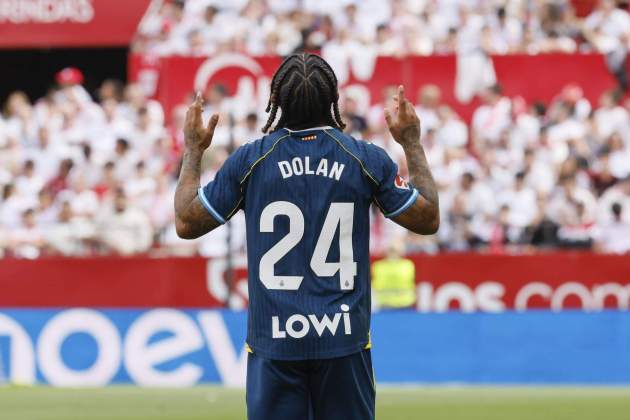 Dolan celebra un gol amb l'Espanyol / Foto: EFE