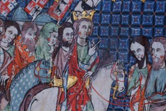 Representació d'Alfons XI, pare de Pere I i d'Enric de Trastàmara. Font Reial Biblioteca de San Lorenzo del Escorial (1)