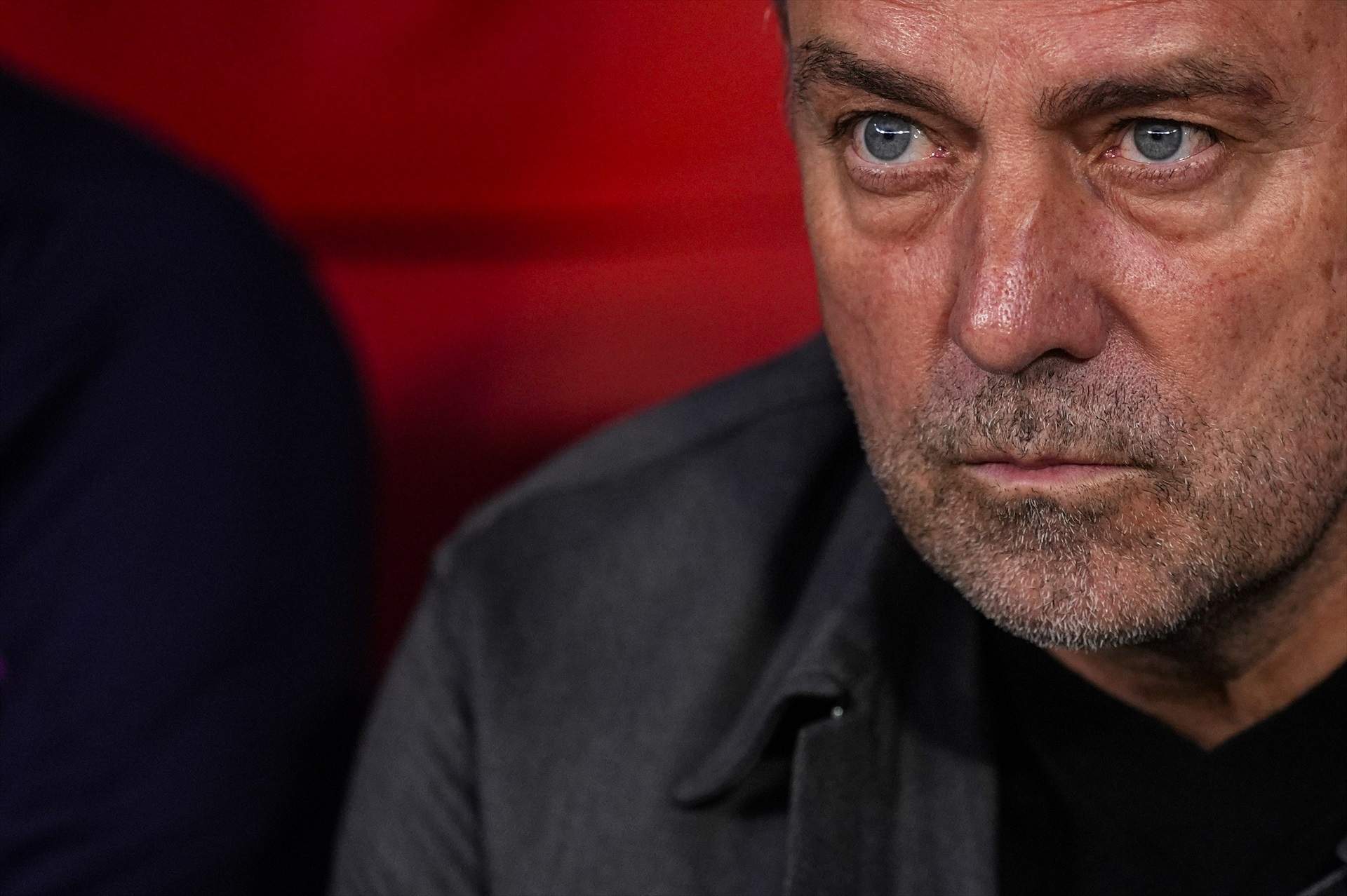 EuropaPress 7440335 hansi flick head coach of fc barcelona looks on during the uefa champions