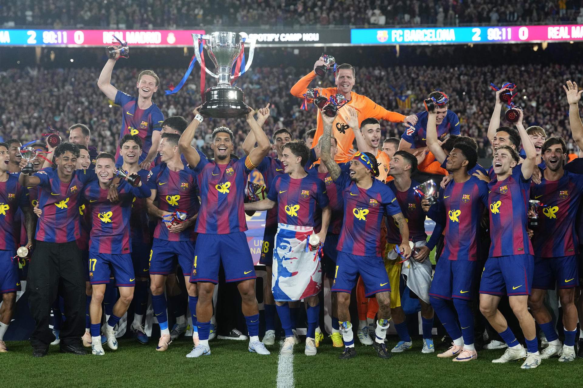 La fiesta de la Liga, la primera gran celebración del nuevo Spotify Camp Nou