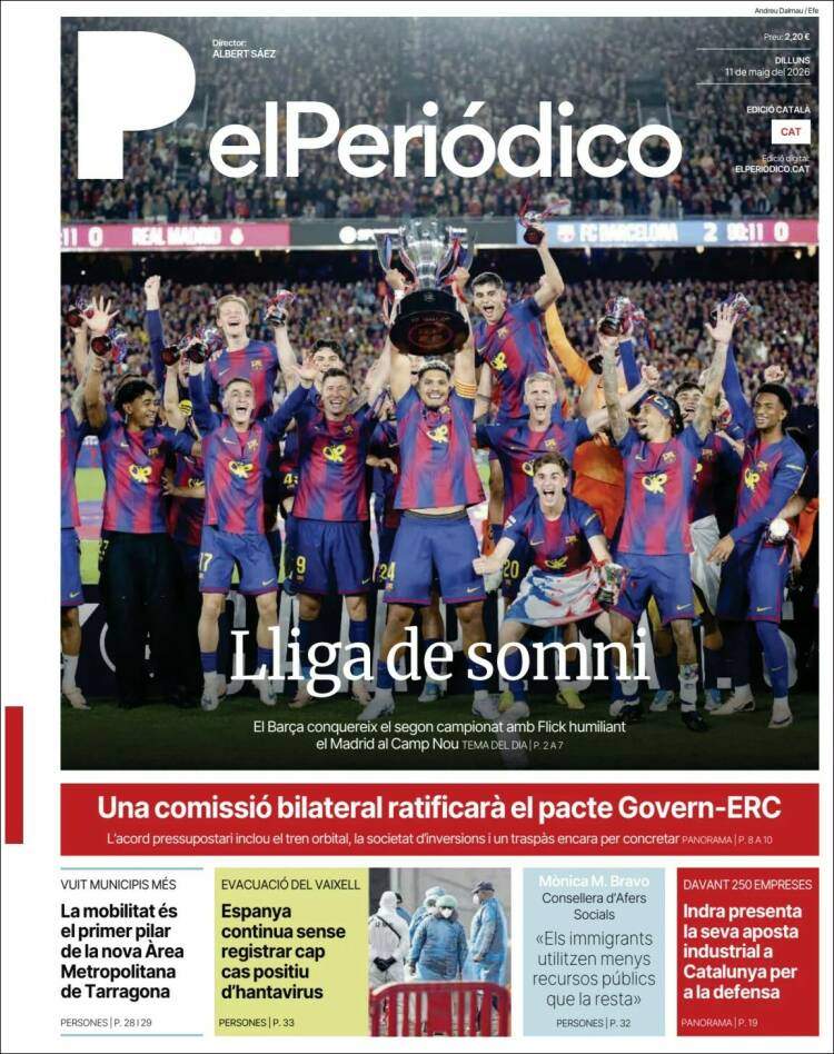 'El Periódico', 11 de maig de 2026 'El Periódico', 11 de maig de 2026