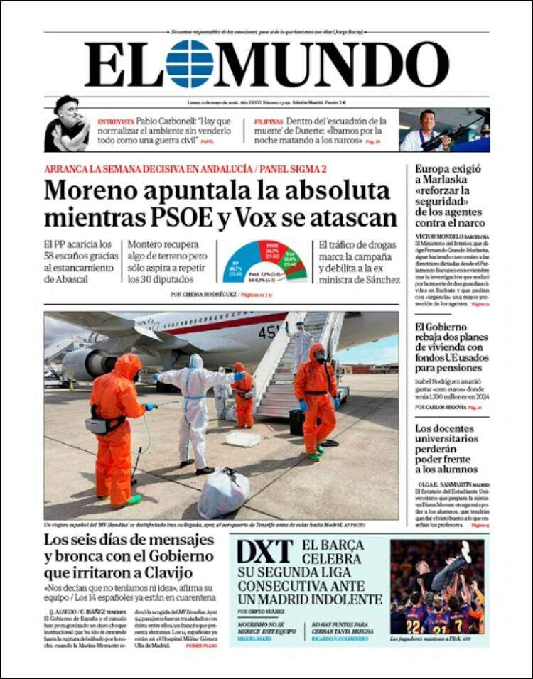 'El Mundo', 11 de maig de 2026 'El Mundo', 11 de maig de 2026