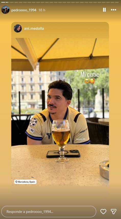 En Pedro i l'Anita, abans de prometre's al Camp Nou IG2