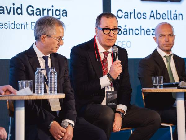 El conseller delegat de Solve, Jesús Montoliu, a la jornada d'Indra Group. Foto Marc Font El conseller delegat de Solve, Jesús Montoliu, a la jornada d'Indra Group. Foto Marc Font