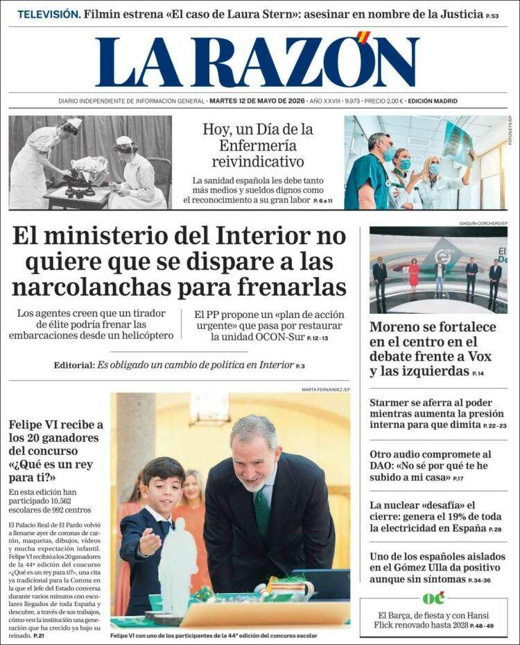 'La Razón', 12 de maig de 2026 'La Razón', 12 de maig de 2026
