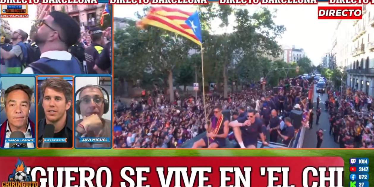 'El Chiringuito', comentant la rua del Barça