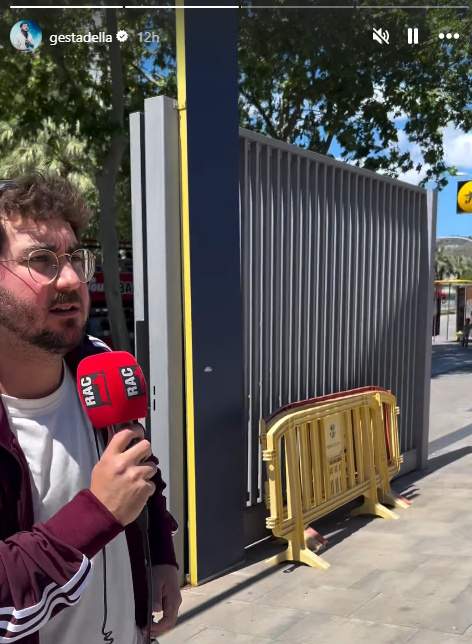 Guillem Estadella, a la rua del Barça a RAC1 Guillem Estadella, a la rua del Barça a RAC1