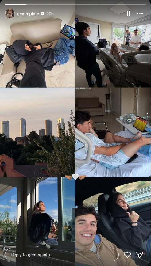 Gemma Pinto no se separa de Marc Márquez / Instagram
