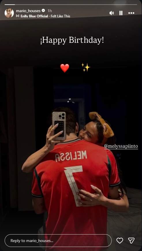 Mario Casas felicita a Melyssa Pinto por el cumpleaños / Instagram
