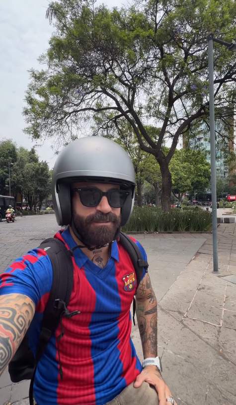 Marc Crosas, en la réplica de la Cibeles en México IG