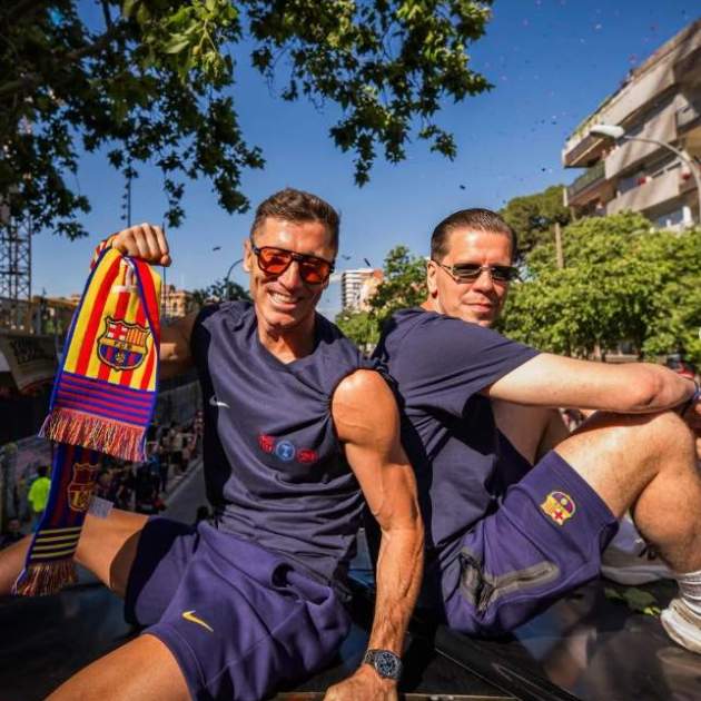 Els jugadors del Barça a la rua / Instagram