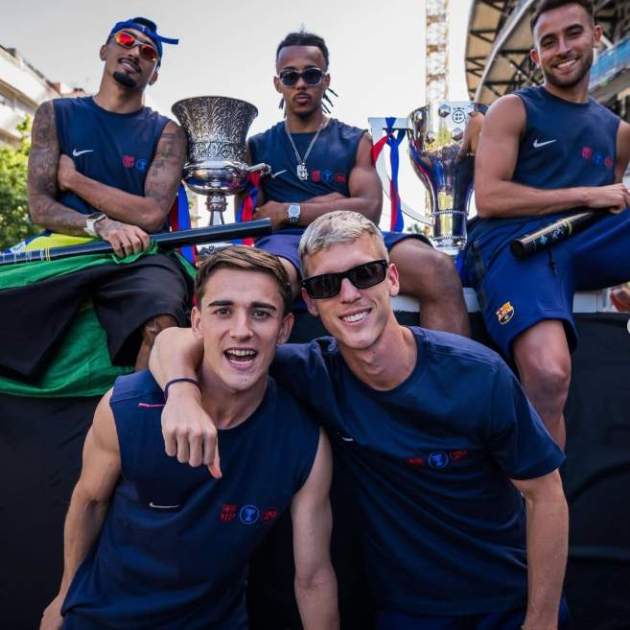 Els jugadors del Barça a la rua / Instagram