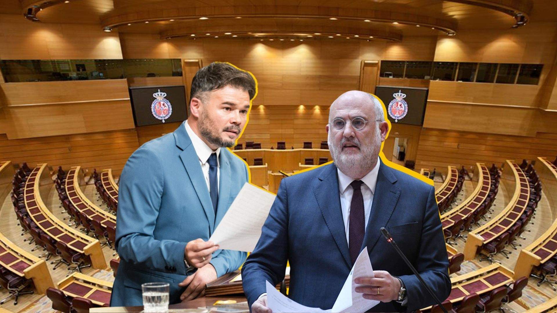 Nova enganxada de Rufián i ERC amb Junts al Senat: "Ni el Pravda mentia tant"