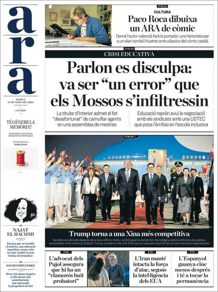 'Ara', 14 de maig de 2026