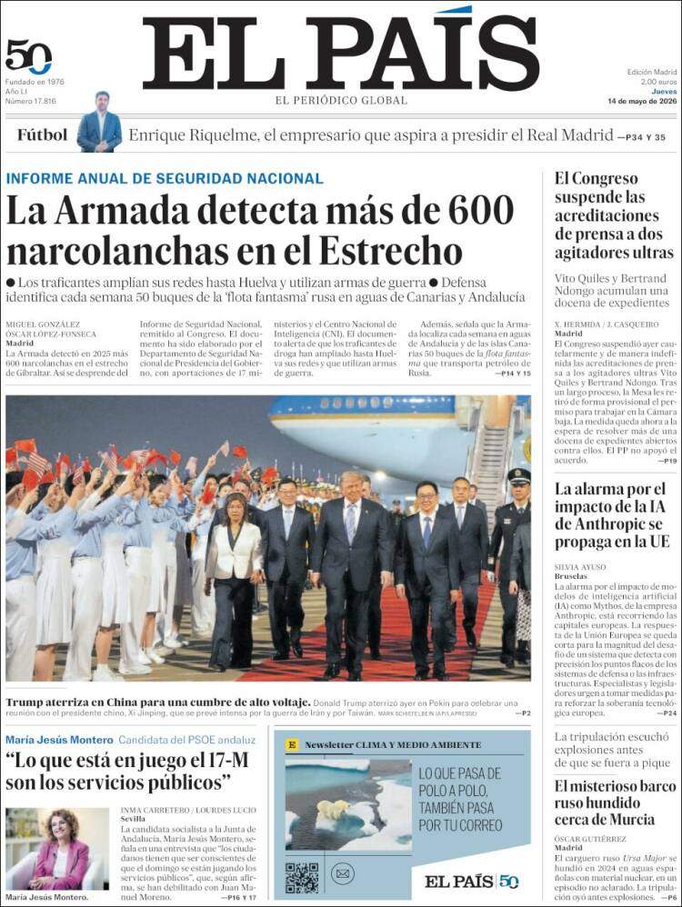 'El País', 14 de maig de 2026