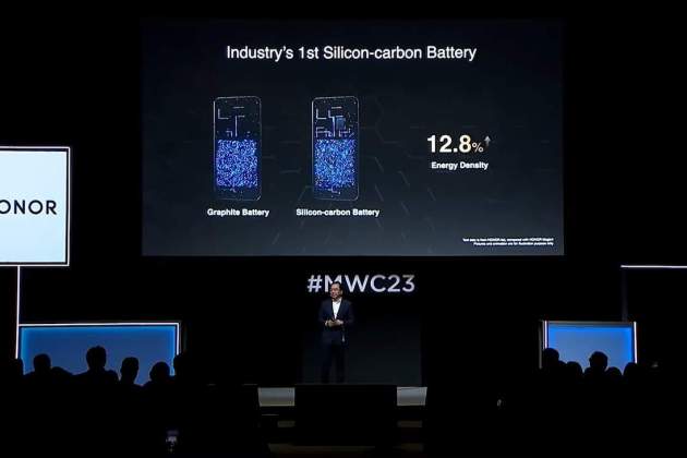 Honor va ser la primera companyia a anunciar silici carboni en les seves bateries