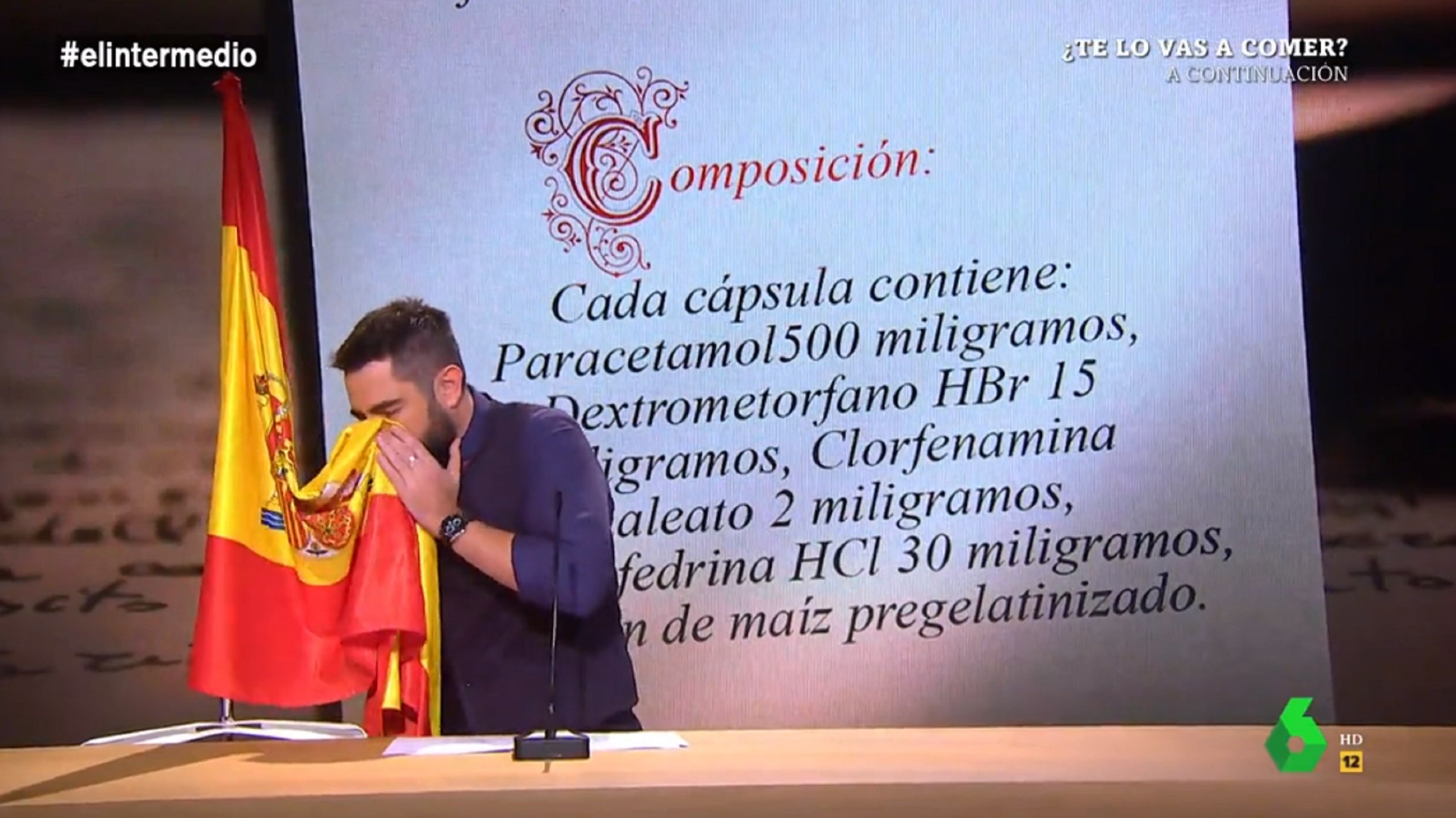 Spanish comedian summonsed to court for blowing his nose on the Spanish flag