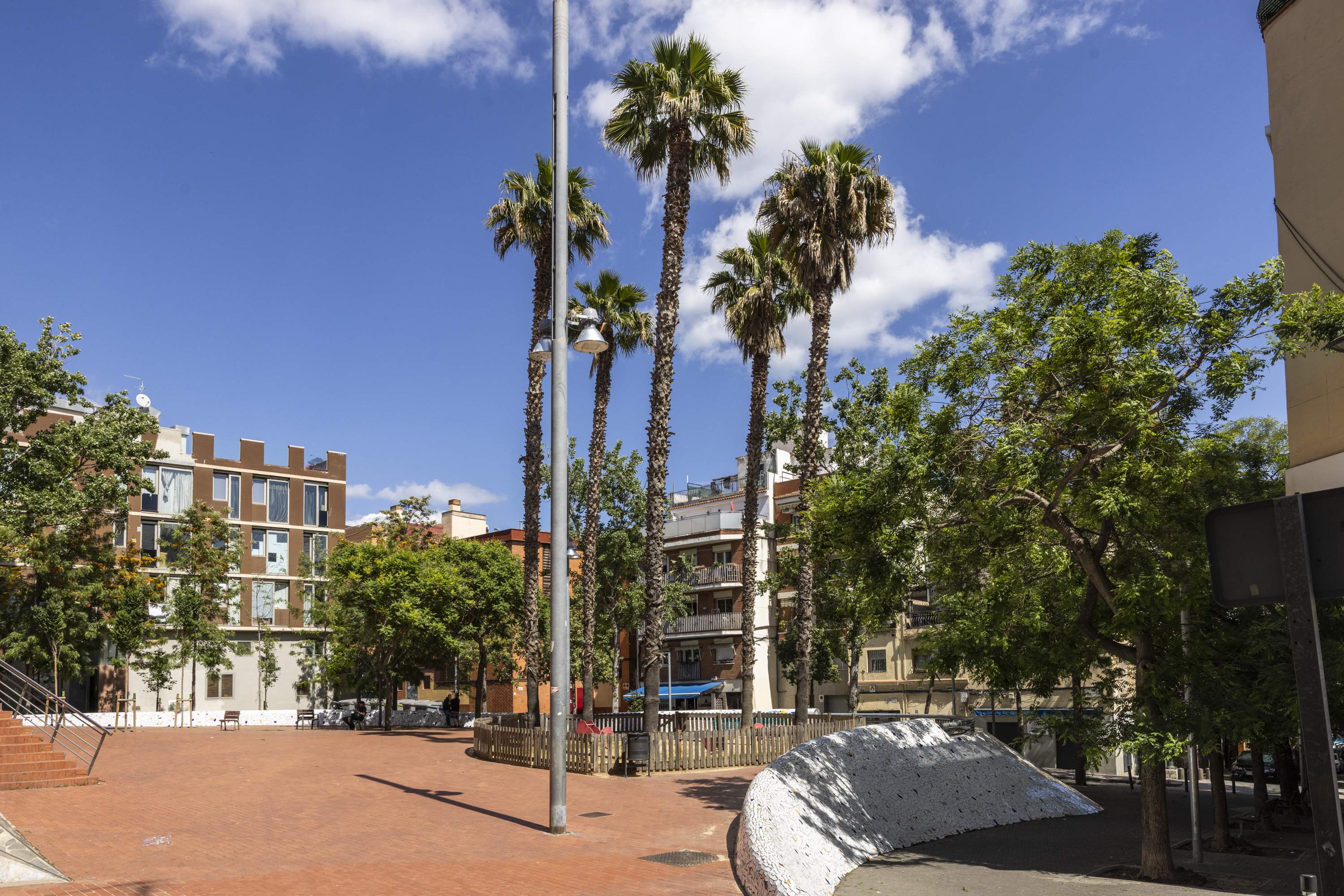 Un altre detall de la plaça de Joan Riera / Foto: Carlos Baglietto